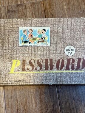 Vintage 1962 Milton Bradley Password Game